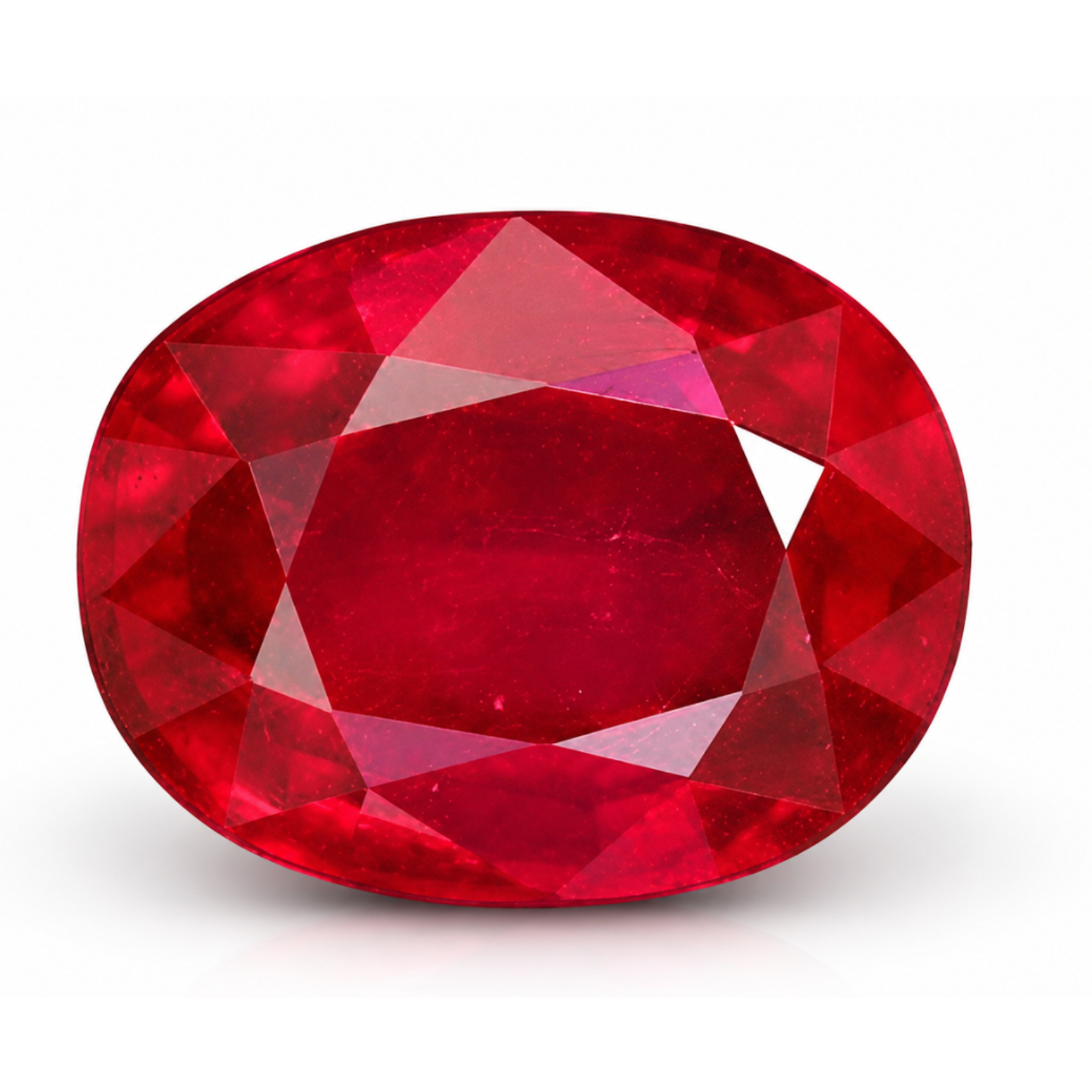 Natural Ruby Gemstone – Oval Cut Deep Red Ruby - Image 2