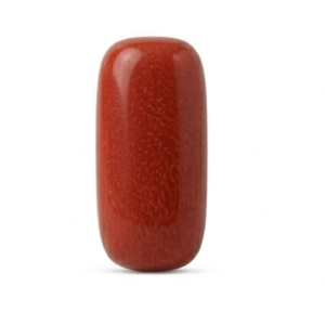 Natural Red Coral (Moonga) Capsule Shape – 6 Ratti Mars (Mangal) Gemstone