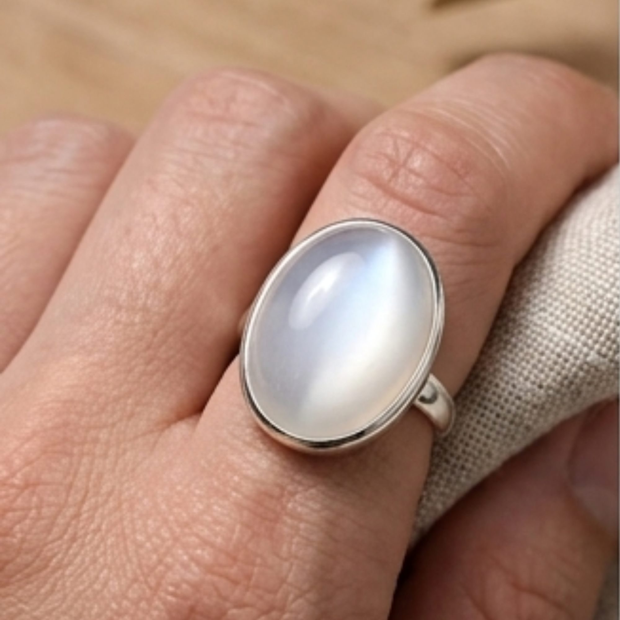 Natural Ceylon Moonstone Gemstone – 8 Carat Certified Premium Moon Stone - Image 3