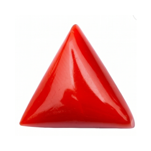 Natural Triangle Red Coral (Moonga) 7 Ratti Gemstone