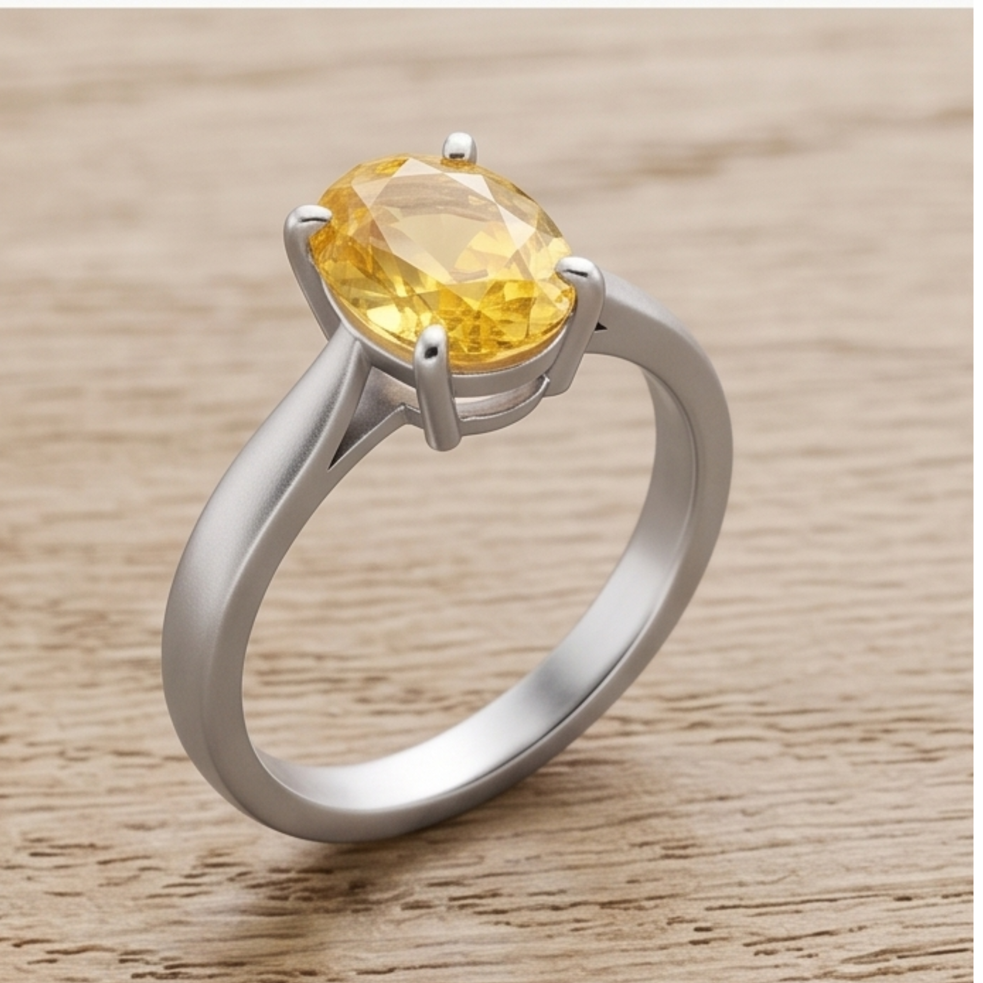 Natural Ceylon Yellow Sapphire (Pukhraj) Premium Gemstone - Image 4