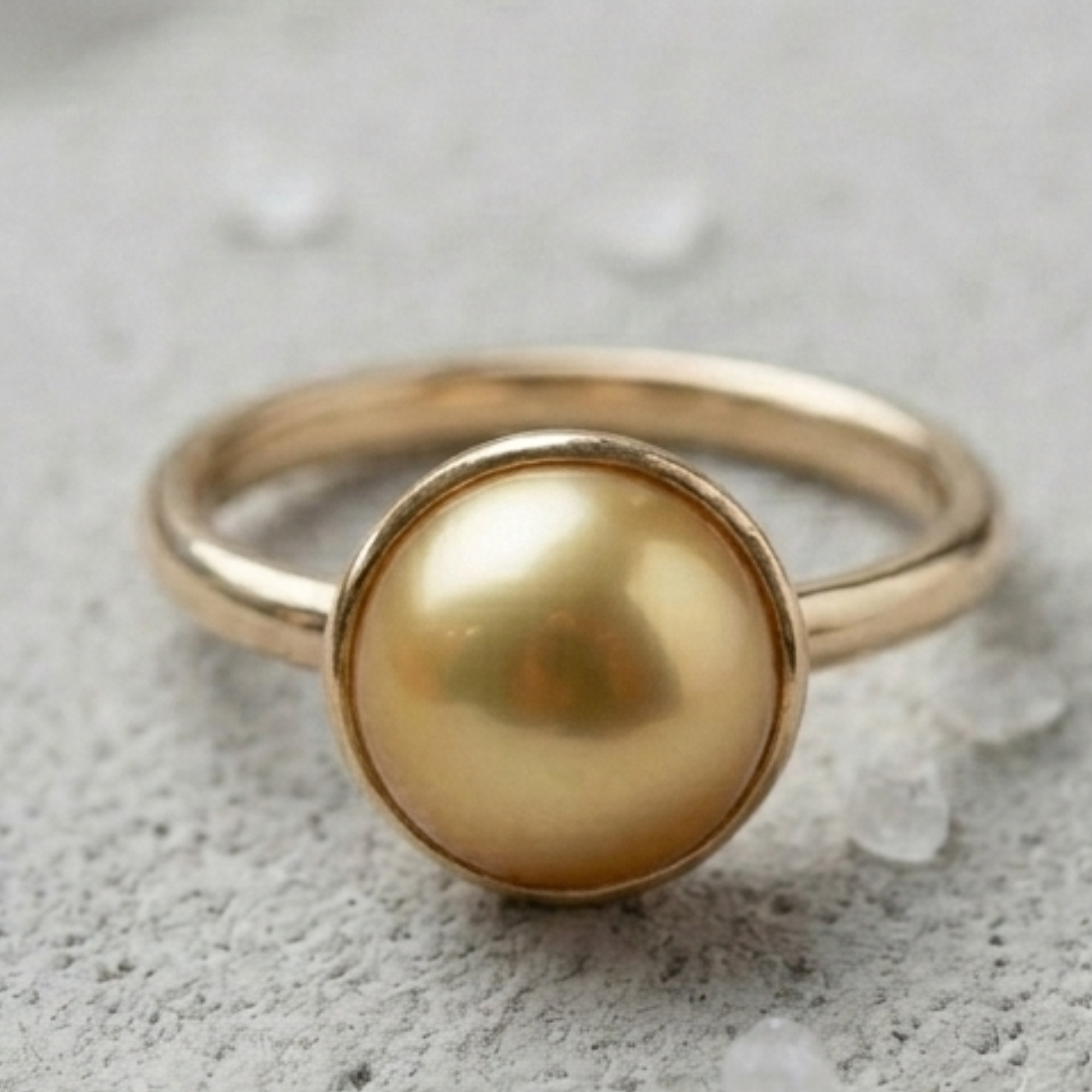 Golden Moti South Sea Pearl 8 Ratti Natural Gemstone with Certificate - Image 3