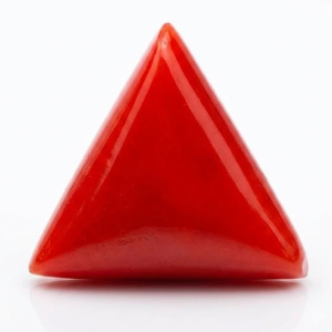 Natural Triangle Red Coral (Moonga) 9 Ratti Gemstone