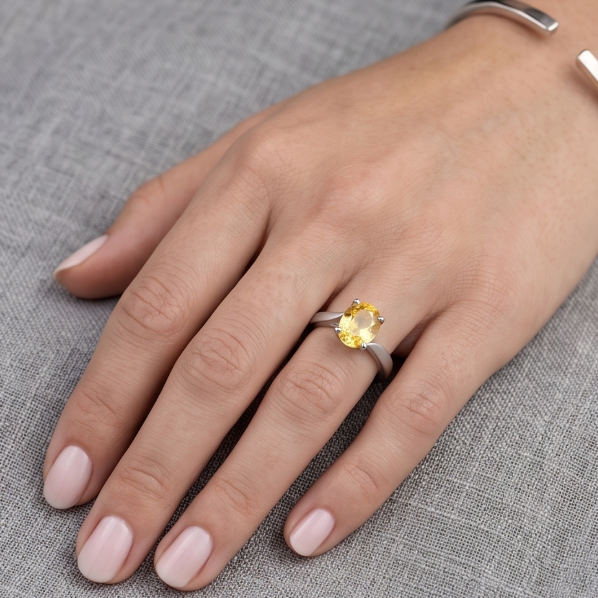Natural Ceylon Yellow Sapphire (Pukhraj) Premium Gemstone - Image 5