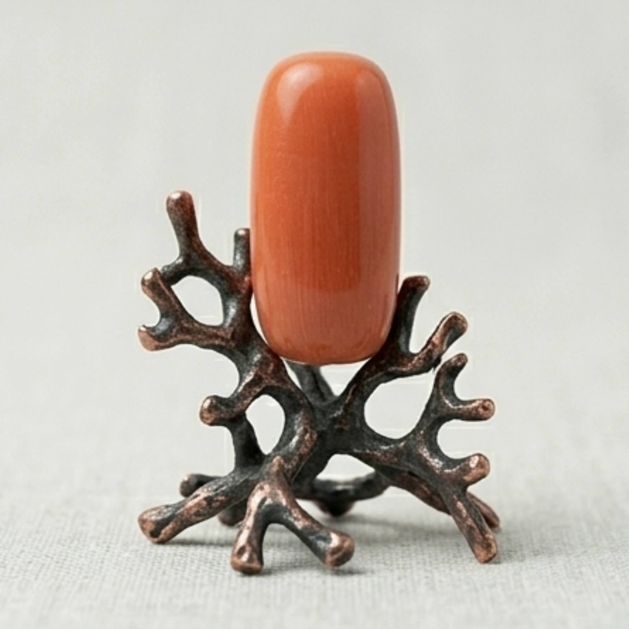 Natural Red Coral (Moonga) Capsule Shape – 8 Ratti Premium Gemstone - Image 3