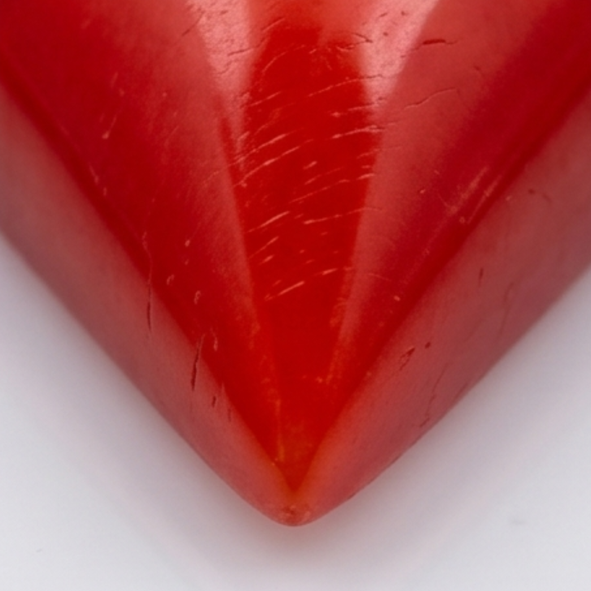 Natural Triangle Red Coral (Moonga) 7 Ratti Gemstone - Image 2