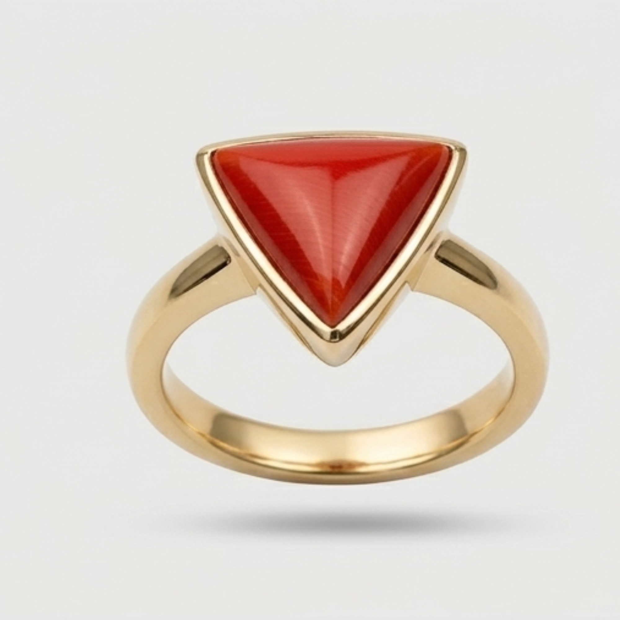 Natural Triangle Red Coral (Moonga) Gemstone – 5 Ratti Premium Quality Stone - Image 5