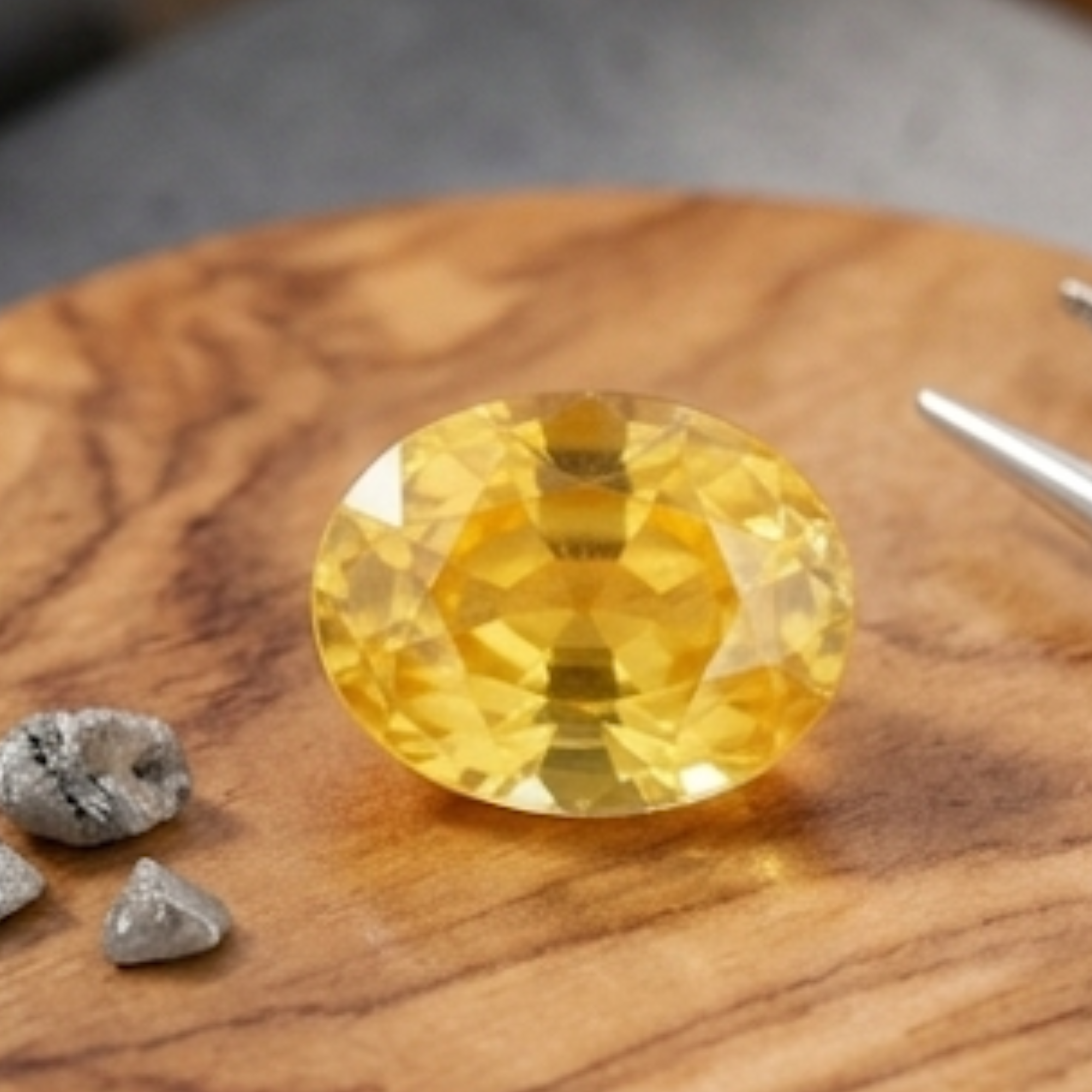 Natural Ceylon Yellow Sapphire (Pukhraj) Premium Gemstone - Image 3